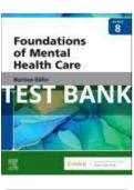 TEST BANK For Foundations of Mental Health Care 8th Edition by Morrison-Valfre | Chapter 1 - 33 | 100 % Complete..........@Recommended                         