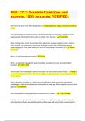 WGU C773 Scenario Questions and answers&comma; 100&percnt; Accurate&period; VERIFIED 2024