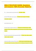 WGU C799 STUDY GUIDE&comma; Questions and answers&comma; 100&percnt; Accurate&period; Rated A&plus; 2024