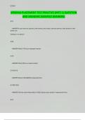 VIRGINIA PLACEMENT TEST PRACTICE &lpar;MTE 1&rpar; QUESTION AND ANSWERS &lpar;VERIFIED ANSWERS&rpar;