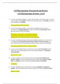 ATI Pharmacology Practice A & B&excl; 100&percnt; CORRECT ANSWERS