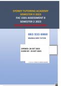 FAC 1501 ASSESSMENT 8 SEMESTER 2 80%-100% 2023