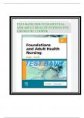 Test Bank Foundations and Adult Health Nursing 9th Edition by Kim Cooper Chapter 1-58