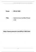 Splunk Core Certified Power User SPLK-1002 Dumps 2023