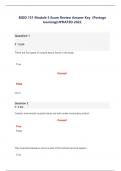 BIOD 151 Module 5 Exam Review Answer Key &lpar;Portage learning&rpar;UPDATED 2022