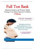 Test Bank for Maternity Newborn and Women’s Health Nursing: A Case-Based Approach 1st Edition O’Meara 