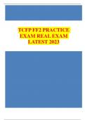 TCFP FF2 PRACTICEEXAM REAL EXAMLATEST 2023