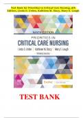 Test Bank for Priorities in Critical Care Nursing, 9th Edition, Linda D. Urden, Kathleen M. Stacy, Mary E. Lough