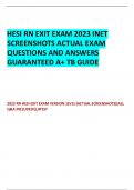  2023 RN HESI EXIT EXAM VERSION 1&lbrack;V1&rsqb;-&lbrack;ACTUAL SCREENSHOTS&rsqb;&lbrack;ALL Q&A INCLUDED&excl;&rsqb;LATEST