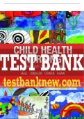 Test Bank For Child Health Nursing, Updated Edition 3rd Edition All Chapters - 9780134624723