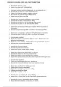 All Summary Questions for units 1 to 4 - Year 12 A-Level biology content