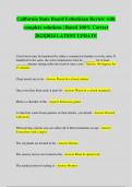 California State Board Esthetician Review with complete solutions &vert; Rated 100&percnt; Correct 2023&vert;2024 LATEST UPDATE