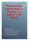Test bank for Pharmacology and the Nursing Process, 9th Edition latest update 