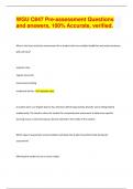 WGU C847 Pre-assessment Questions  and answers&comma; 100&percnt; Accurate&comma; verified&period; 