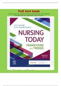 TEST BANK FOR NURSING TODAY TRANSITION AND TRENDS 10TH EDITION BY ZERWEKH With 26 Chapters