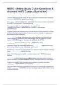 MSSC - Safety Study Guide Questions & Answers 100&percnt; Correct&lpar;Scored A&plus;&rpar;
