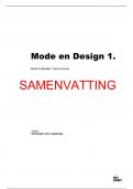 Samenvatting -  Mode & design 1