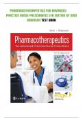 Pharmacotherapeutics for Advanced Practice Nurse Prescribers 5th Ed by Woo Robinson Test Bank | Q&A (SCORED A+) | LATEST 2023
