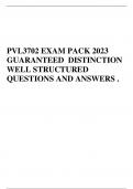 PVL3702 EXAM PACK 2023 GUARANTEED DISTINCTION WELL STRUCTURED QUESTIONS AND ANSWERS .