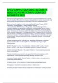 SP&Emacr;D SAPPC&colon; GENERAL SECURITY QUESTIONS WITH 100&percnt; CORRECT ANSWERS 2023