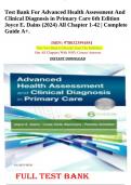 Test Bank For Advanced Health Assessment And Clinical Diagnosis in Primary Care 6th Edition Joyce E. Dains (2024) All Chapter 1-42 | Complete Guide A+.