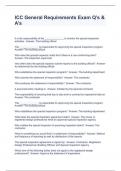 ICC General Requirements Exam Q&rsquo;s & A&rsquo;s