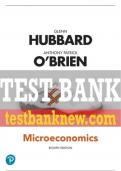 Test Bank For Microeconomics 8th Edition All Chapters - 9780135952825