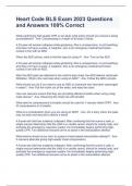 Heart Code BLS Exam 2023 Questions and Answers 100&percnt; Correct