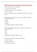 CDR exam study set questions with correct answers