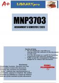 MNP3703 Assignment 5 (DETAILED ANSWERS) Semester 2 2023 - DUE 26 October 2023
