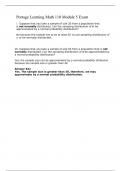 Portage Learning Math 110 Module 5 Exam Latest Update  Correctly answered Graded A&plus;