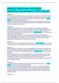 NSG222 HESI Exam 2023&sol;2024 questions and Answers 