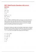 SIFT Math Practice Questions with correct answers