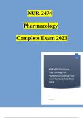 Complete Exam 1 Study Guide - NUR2474 Pharm