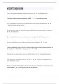 CCHT 101-150&vert;50 Questions with 100&percnt; Correct Answers &vert; Verified &vert; Latest Update