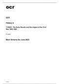 ocr A Level History A Y108-01 June2023 Mark Scheme.