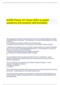 AORN Periop 101 Final questions and answers latest top score&period;