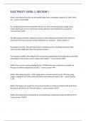 ELECTRICITY LEVEL 3&comma; SECTION 1 WITH ANSWERS
