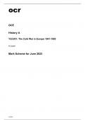 ocr A Level History A Y223-01 June2023 Mark Scheme.