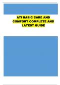 ATI BASIC CARE AND COMFORT COMPLETE AND LATEST GUIDE