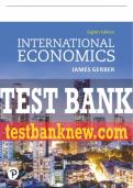 Test Bank For International Economics 8th Edition All Chapters - 9780136892410