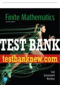 Test Bank For Finite Mathematics 12th Edition All Chapters - 9780137423804