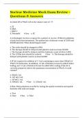 Nuclear Medicine Mock Exam Review &ndash; Questions & Answers