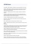 CPCM Exam graded A&plus; 100&percnt; verified