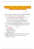 HESI RN EXIT NGN EXAM QUESTIONS AND ANSWERS 100&percnt; CORRECT LATEST STUDENT GUIDE 2023&sol;2024&comma; EXAMS FOR NURSING GRADED A&plus;
