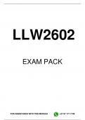 LLW2602 EXAM PACK 2024