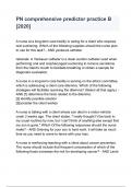PN comprehensive predictor practice B &lbrack;2020&rsqb; QUESTIONS AND ANSWERS A&plus; GRADED 100&percnt; VERIFIED&period; 