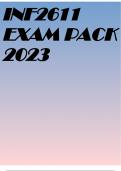 INF2611 EXAM PACK 2023