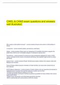  CWEL & CANS exam questions and answers well illustrated.