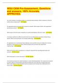 WGU C836 Pre-Assessment&comma; Questions  and answers&comma; 100&percnt; Accurate&comma;  APPROVED&period; 